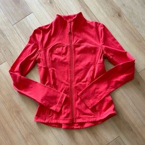 lululemon athletica Red Zip-Up Top